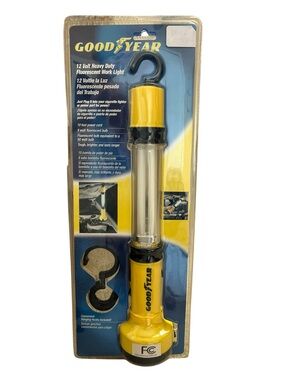 NEW Goodyear 12V Heavy Duty Fluorescent Work Light NOS Sealed Automotive